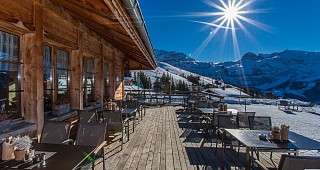 Aussicht von der Bühlberg Terrasse im Winter