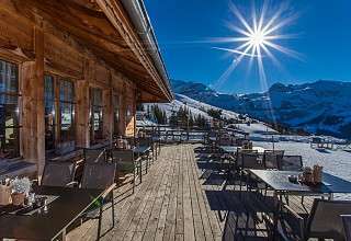 Aussicht von der Bühlberg Terrasse im Winter