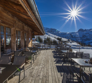 Ansicht der Bühlberg-Terrasse im Winter